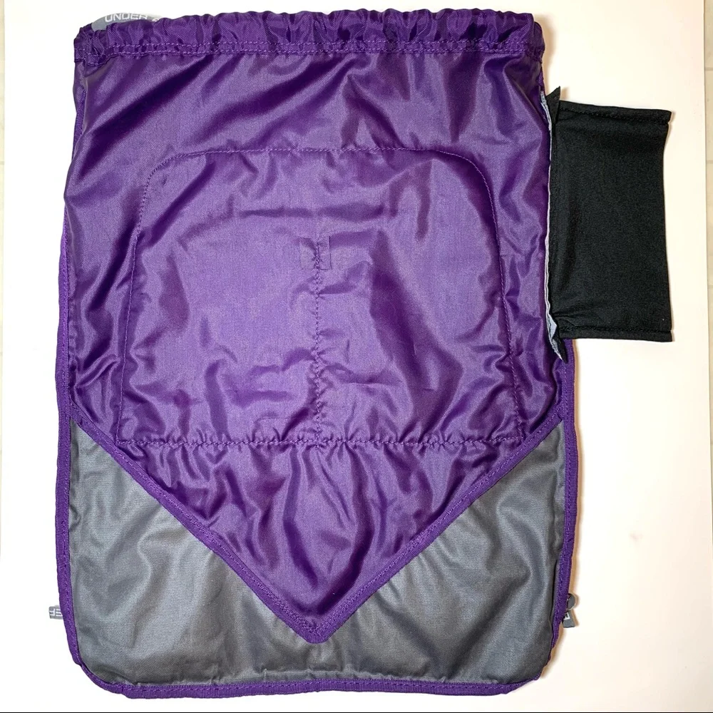 Under Armour Custom Stay Army US Army Unisex Sackpack NWOT Gym Bag Purple Gray